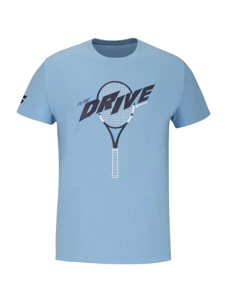 Koszulka Babolat Drive Cotton niebieska