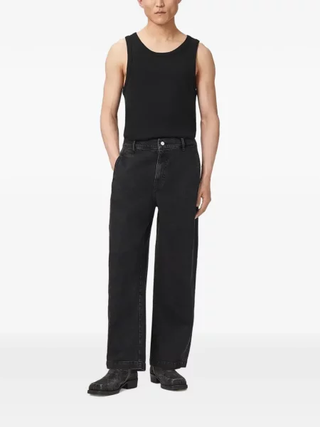 Blugi drepți Allsaints negru