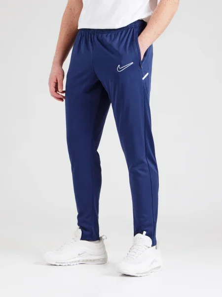 NIKE Pantaloni sport Academy bleumarin alb