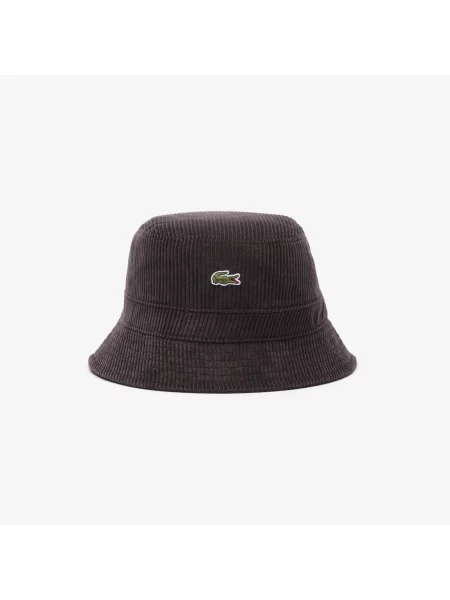 Lacoste Sztruksowy Kapelusz Typu Bucket brązowy