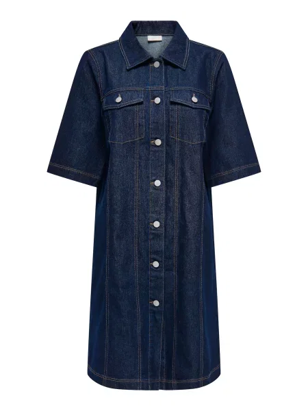 JDY Obleka JDYNORA moder denim