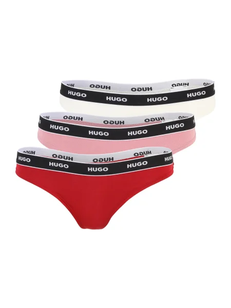 HUGO Tangice roza / rdeča / črna / off-bela bela
