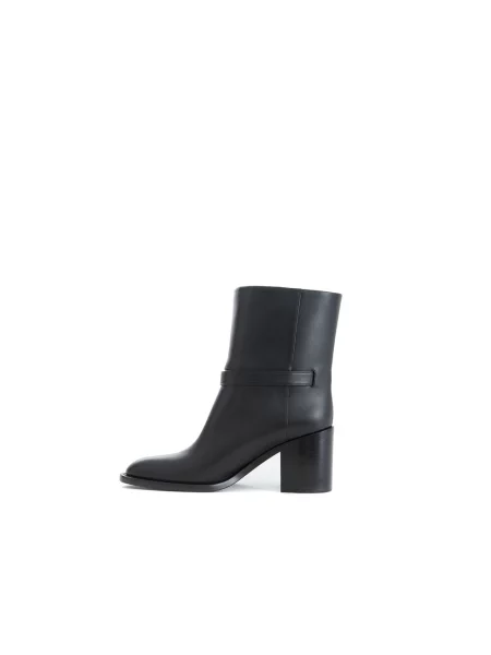 Botki Burberry skórzane czarne
