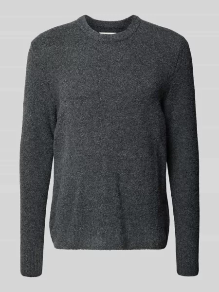 Sweter z dzianiny z okrągłym dekoltem model ‘Andy’ Wood Wood