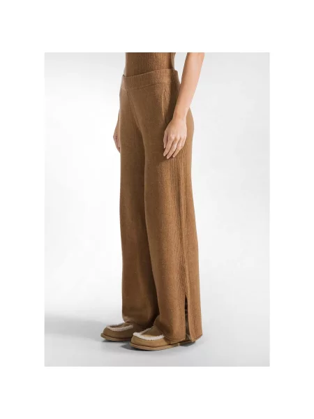 Pantaloni Deha tricotate maro