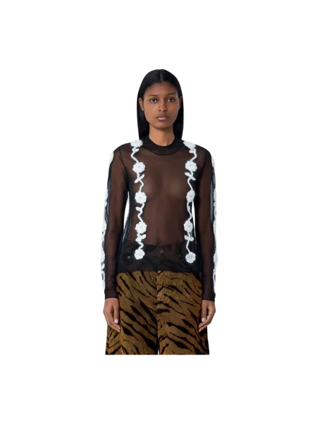 Golf golf Ganni wełniany czarny