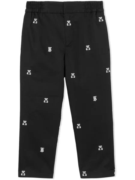 Spodnie dziecięce Burberry czarne