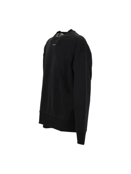 Bluza o kroju oversized z nadrukiem z logo Calvin Klein czarna