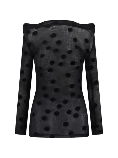 Koszulka Junya Watanabe w grochy czarna