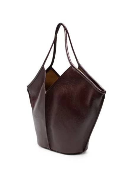 Geantă shopper Hereu din piele roșu