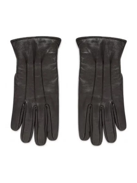 Rukavice Pánske JACK&JONES Jacmontana Leather Gloves Noos Black čierna