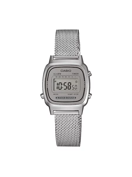Ρετρό pολόι Casio ασημί