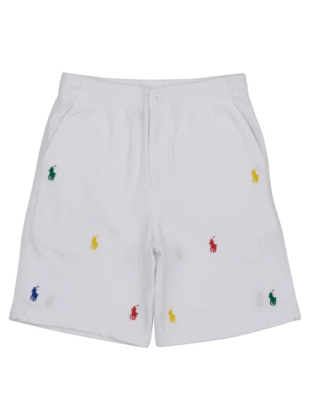 Pantaloni scurți de sport copii Polo Ralph Lauren alb
