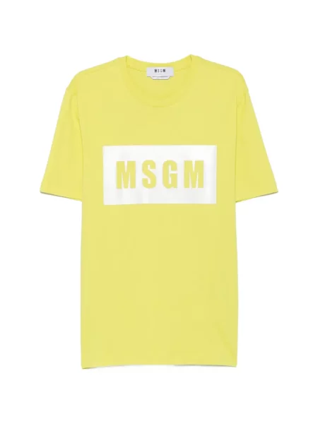 Tricou Msgm cu imagine galben
