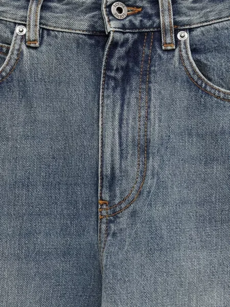 Blugi Loewe cu broderie albastru