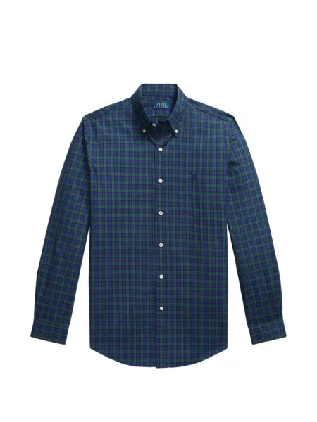 Tricou polo Polo Ralph Lauren cu glugă cu blană cu broderie roșu