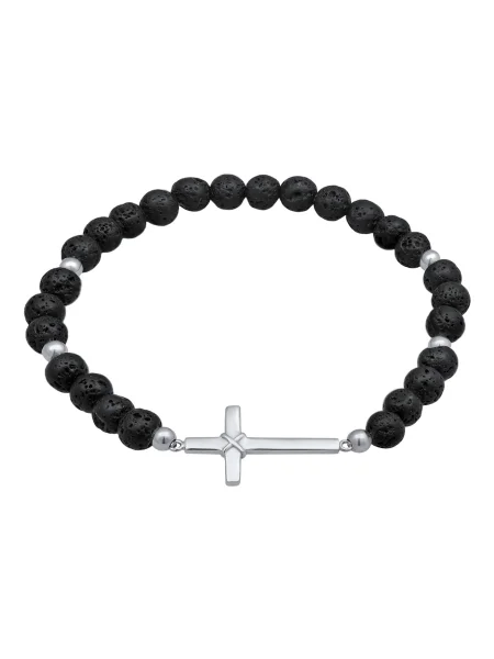 KUZZOI Náramok / strieborná čierna