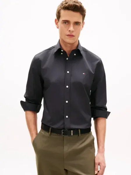 Tommy Hilfiger Cămașă PERFORMANCE negru