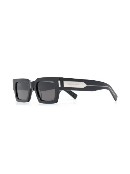 Saulės akiniai Saint Laurent Eyewear su autografu juoda