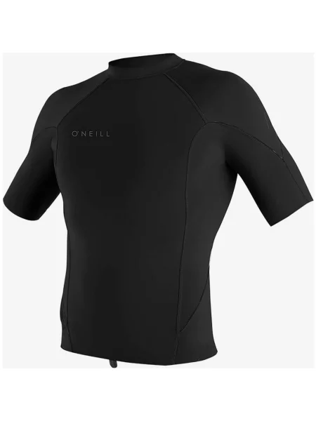 Neoprenowy t-shirt z krótkim rękawem O'Neill Reactor 2 w kolorze czystej czerni M czarna