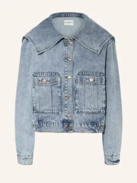 Claudie Pierlot Kurtka Dżinsowa blau niebieska