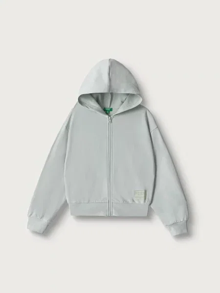 United Colors of Benetton кофта на застібці з капюшоном дитяча