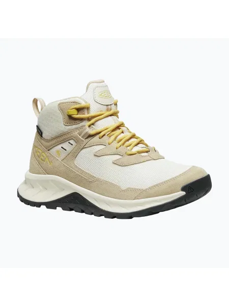 Ghete trekking pentru femei Keen Hightrail Mid Waterproof Birch birch/daffodil