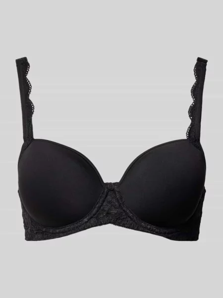 Biustonosz z fiszbinami i podszewką model ‘Amourette’ Triumph czarny