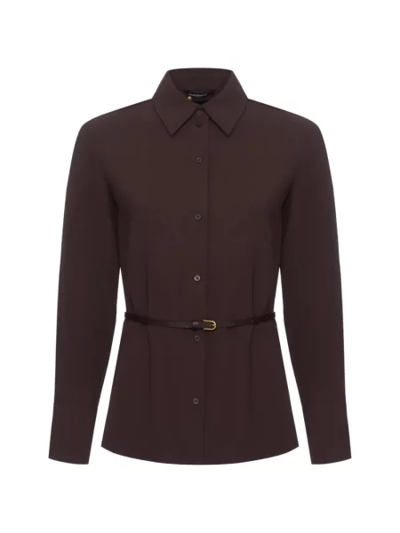 Cu centură lung cămașă Armani Exchange maro