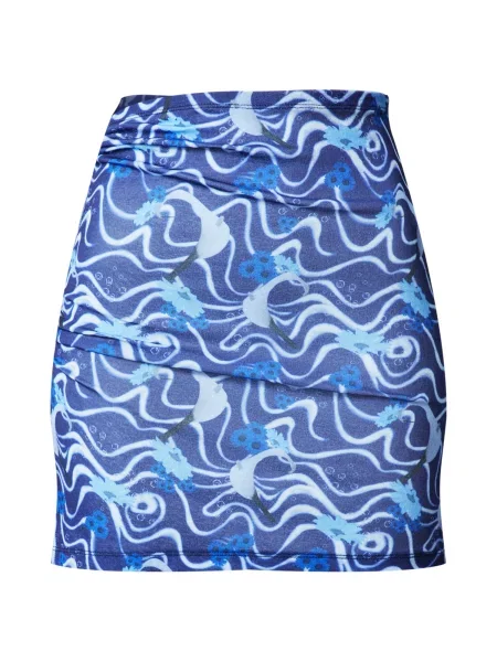 Nasty Gal Fustă bleumarin / deschis / regal albastru