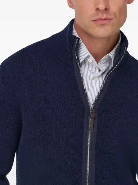 Cardigan Boggi Milano din cașmir albastru