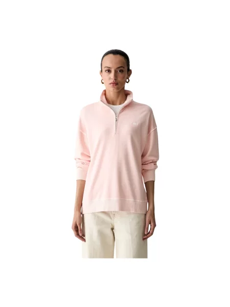 Bluza rozpinana Gant różowa
