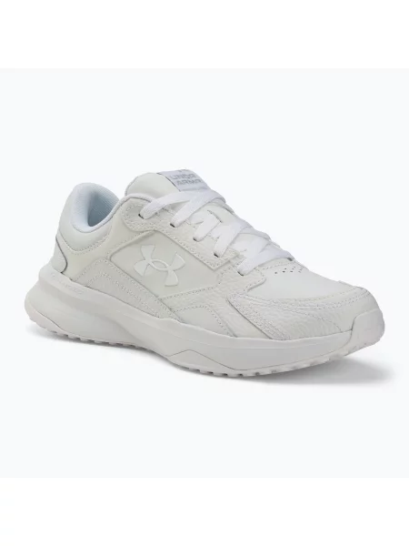 Încălțăminte de antrenament pentru bărbați Under Armour Edge Leather white/white/halo gray alb