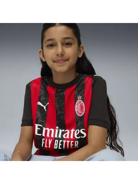 PUMA Młodzieżowa domowa koszulka AC Milan Odzież czerwony