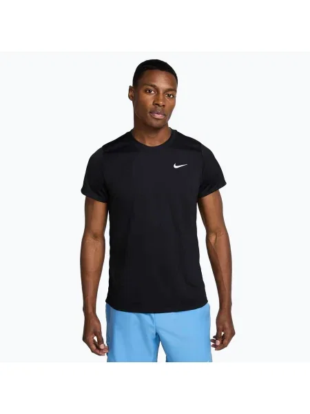Tricou de tenis pentru bărbați Nike Court Dri-Fit Victory negru/alb alb