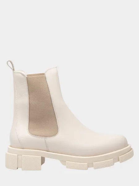 Кожаные ботинки челси Enzo Verratti бежевые