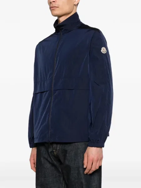 Geacă Moncler impermeabilă albastru
