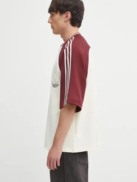 Футболка Adidas Originals из джерси бежевая