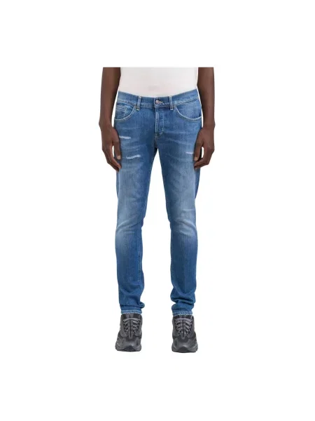 Skinny jeansy skinny Dondup niebieskie