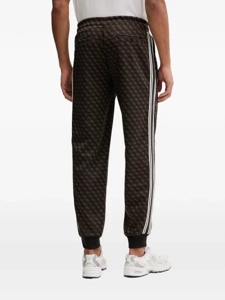 Ριγέ τρέξιμο παντελόνι Guess με σχέδιο καφέ