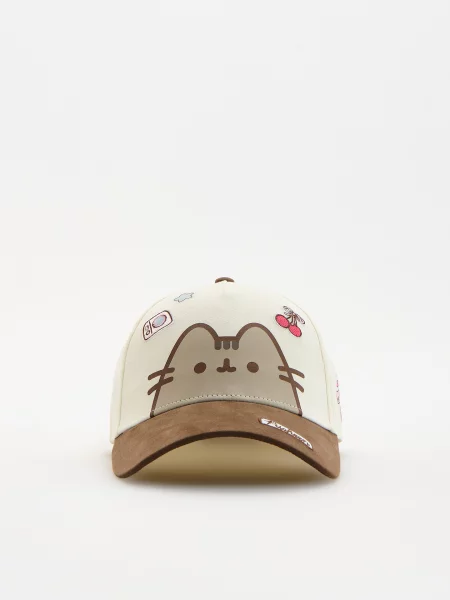 Reserved Pusheen baseballsapka krémszínű