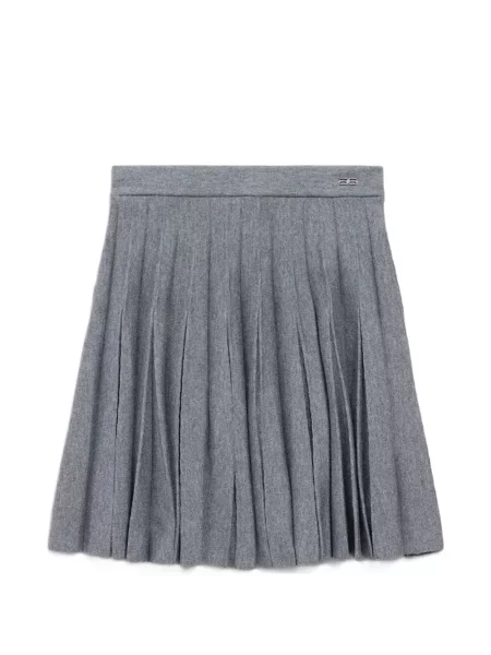 Fusta plisata Balenciaga plisată gri