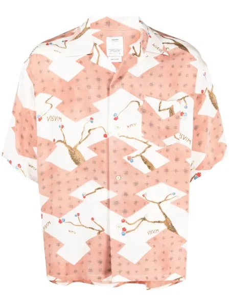 Krátká košile Visvim s potiskem bílá