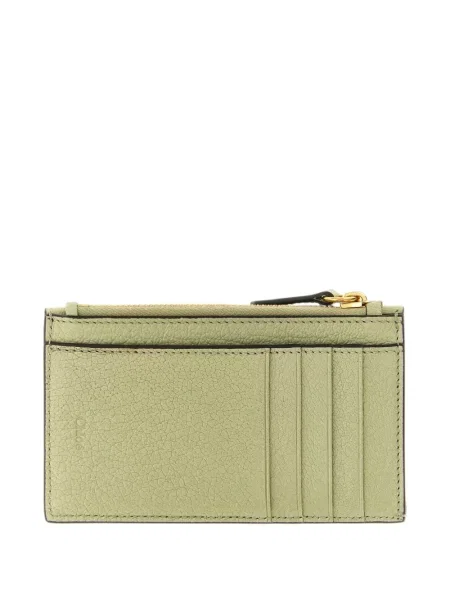 Portofel Chloé din piele verde