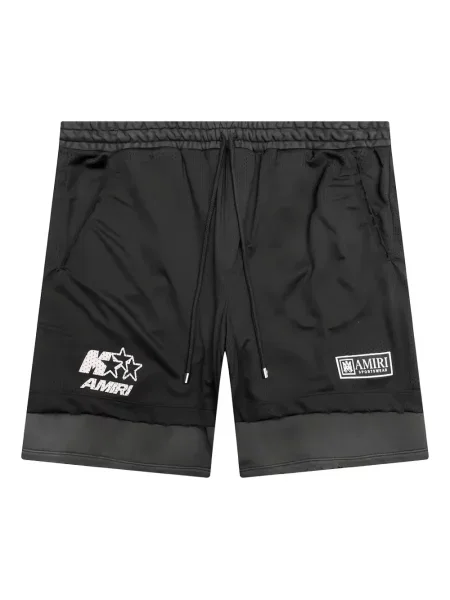 Kraťasy Amiri s potiskem se síťovinou černé