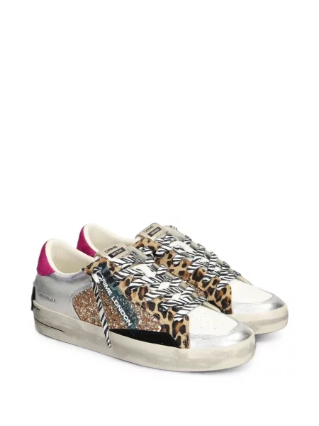 Sneakerși Crime London cu imagine cu model leopard
