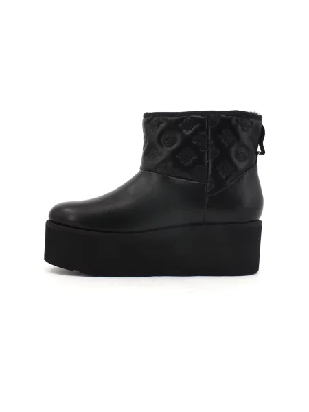 Botki Guess skórzane czarne