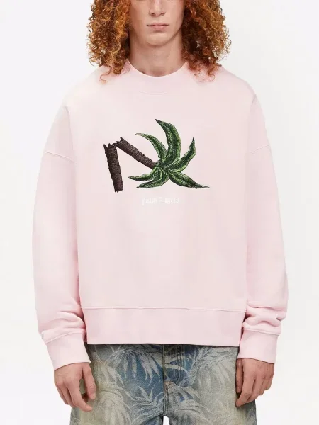 Tričko Palm Angels s potiskem růžové