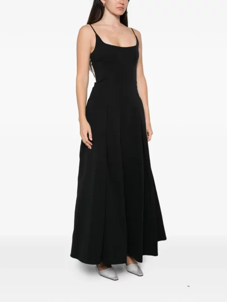 Rochie maxi Staud cu bretele negru