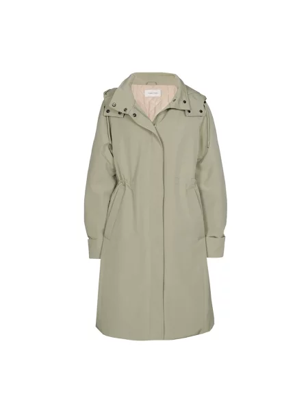Parka Marie Méro z kapturem zielona